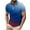 Blue, variant on WREESH Men's Gradient Zippered T-Shirt Casual Printed Short Sleeve Henley with Turn Down Collar a Modern Top with Zipper Detail and Gradient Style Red