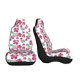 thumbnail image 3 of Rocae Watercolor Flowers Print Seat Covers for Cars Trucks and SUVs,Easy to Install Cover Set-1, 3 of 9