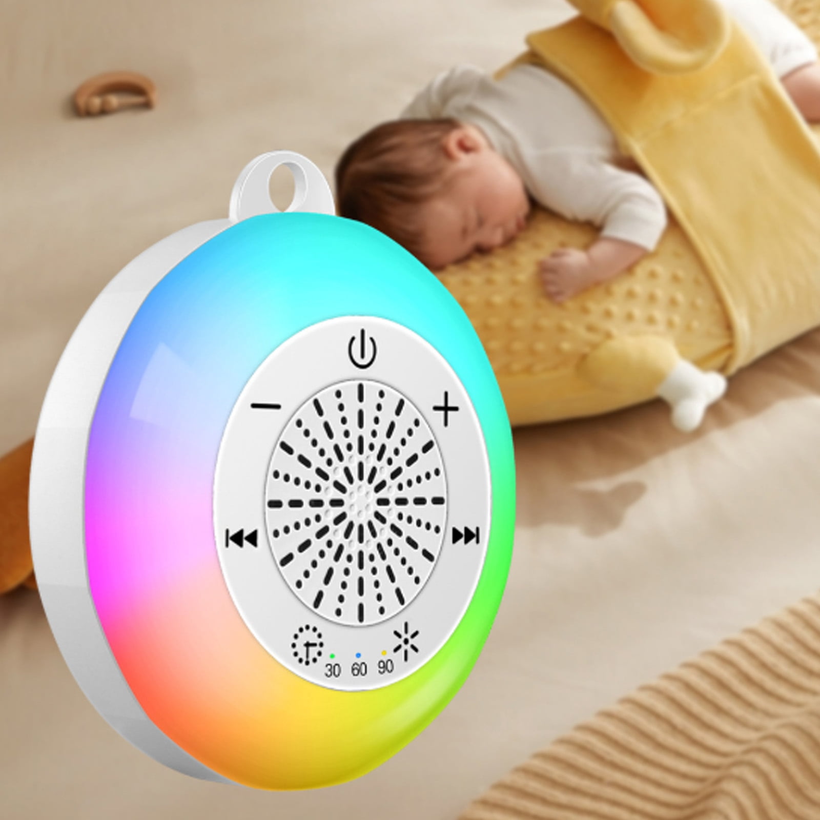 White Noise Sound Machines Sleep Soother with 22 Soothing Sound Rechargeable Portable for Baby Kids Adults Sleepings