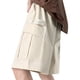 thumbnail image 3 of pstuiky Pantalones cortos deportivos para hombre, Pantalones cortos casuales de moda para hombre, de color sólido, con bolsillos tipo cargo y cintura elástica Pantalones cortos deportivos para hombre, 3 of 4