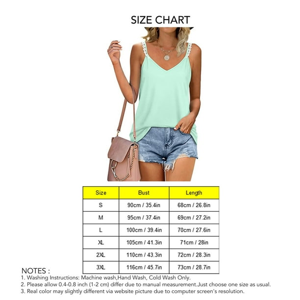 Women Spaghetti Strap Tank Top, Comfortable Wear Skin Friendly Lace  Spaghetti Strap Vest Loose Cutting Easily Matching Soft Polyester Pure  Color For Daily Life Light Green M 