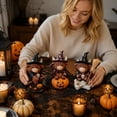 thumbnail image 6 of Witch Cow Figurine, Halloween Decorations Spooky Cow Shelf Sitter, Cute Desk Tabletop Ornament for Home Indoor Decoration, 6 of 8