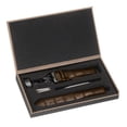 thumbnail image 3 of Uxcell Leather Band Deployment Buckle Watch Strap 24mm Leather Strap, Brown Black, 3 of 5