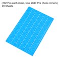 thumbnail image 3 of Unique Bargains Photo Corner Sticker PVC Self Adhesive Picture Mounting Label Blue 20 Sheets/2040 Pcs, 3 of 5