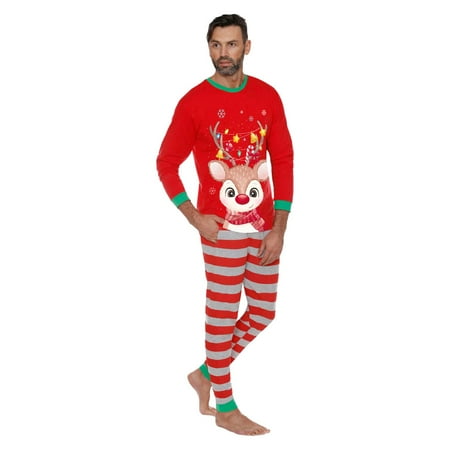 

Christmas Family Pajamas Matching Sets | Skin Friendly Deer Printed PJs Matching | Family PJs for Holiday Parties Daily Wear