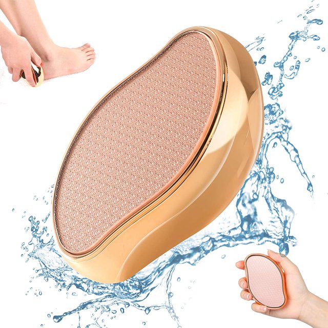 Lima de PIE de vidrio 2 en 1 Brillar raspador de PIE impermeable herramienta de belleza para pies y manos
