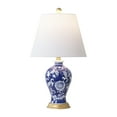 thumbnail image 6 of JONATHAN Y Grace 24" French Country Cottage Ceramic/Iron Floral Urn LED Table Lamp, Navy/White, JYL3009E, 6 of 7