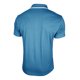 thumbnail image 5 of Blusa y camisa de manga corta con cuello vuelto para hombre, informal, a la moda, con cremallera, color liso y retazos, de poliéster., 5 of 6