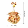 thumbnail image 3 of Fall Harvest Porch Goose Outfit, Rustic Thanksgiving Autumn Costume Kit, Country‑style Seasonal Dress Accessories Suitable for 23 Inch Large Porch Goose Statue, Three styles to choose, 3 of 6
