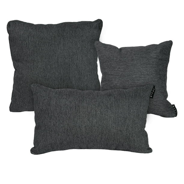 Set de 3 Cojínes Decorativos (1 Cuadrado Grande + 1 Cuadrado Chico + 1 Rectangular) DICASA Bond