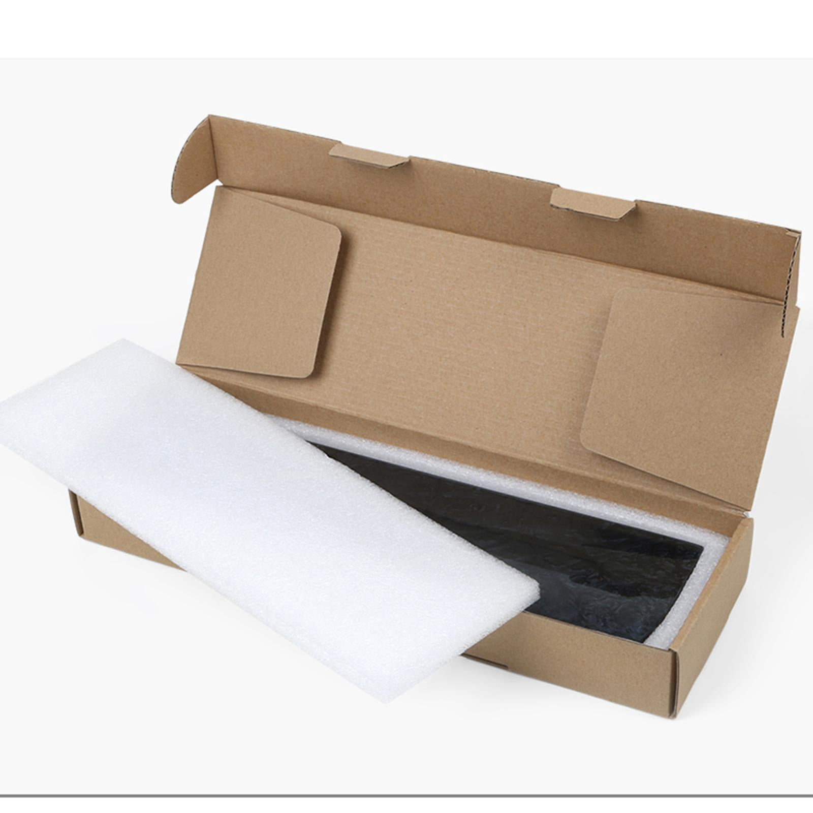 Resin Wrist for Mechanical Keyboards Non Slip Ergonomic Hand Rest for Office Fits 61-104 Key Keyboards Fray Stitching - Clear Medium