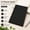 Black Blank, variant on A7 Planner Refill Paper, Lined Agenda Inserts for 6 Ring Binder, Mini Journal Insert Sheets, 6 Holes, 100gsm, Pocket Size 4.84 x 3.23