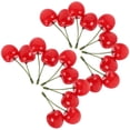 thumbnail image 5 of Yongwei Simulated Cherry Model Prop Mini Fruit Craft 10pcs, 5 of 10