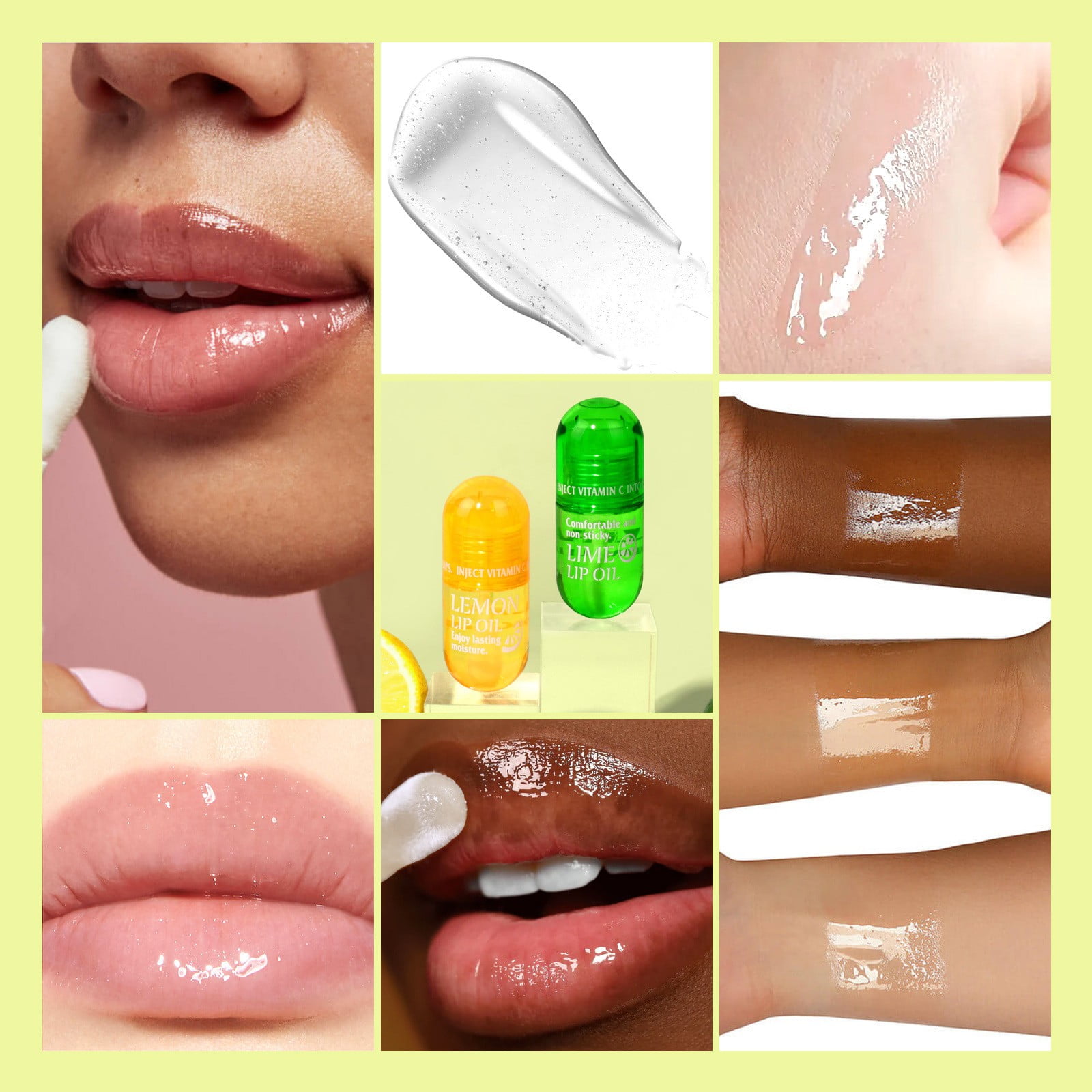 Stay Glossy Lip Gloss Packs Lip Plumping Gloss Clear Fruity Lip Gloss Lip Gloss Gel Base Mint Lip Gloss Base Lip Gloss Lipstick Bundle Lot Lip Glosses for Teens Pouches for Lip Gloss Ice Lip