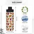 thumbnail image 3 of Cauagu Hot Dog Burger Print 18oz Vacuum Insulated Stainless Steel Water Bottle,Coffee Travel Mug Spill Proof with Lid,Thermos Cup for Keep Hot/Ice Water Drinks, 3 of 7