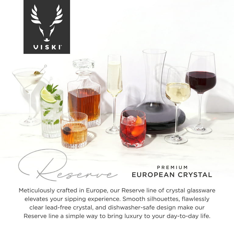 Elixir Glassware ELIXIR GLASSWARE Champagne Flutes, Edge Champagne Glass  Set of 4 - Modern & Elegant for Women, Men, Wedding, Anniversary, Christ