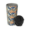 thumbnail image 2 of Fotbe Fashionable Paisley Printed Insulated Travel Coffee Mug Spill Proof Leak Proof Stainless Steel Coffee Tumbler Reusable Coffee Cups with Lids Thermos, 2 of 8