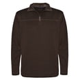 thumbnail image 1 of Victory Outfitters Men's Heather 1/4 Zip Knit Sweater w/Sherpa Lined Collar - Chocolate - 3XL, 1 of 2