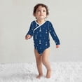 thumbnail image 4 of Xecao Lighthouses and Anchors Print Baby unisex-baby Cotton Long-sleeve Bodysuits-12 Months, 4 of 6
