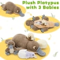 thumbnail image 5 of Muiteiur 6Pcs Giant Platypus Stuffed Animal 21.7'' Plush Platypus Toy with 3 Babies & 2 Eggshells, 5 of 9
