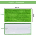 4 Pack Reusable Microfiber Mop Scrubbing Pads for Swiffer Wet Jet for Wet and Dry Sweeping