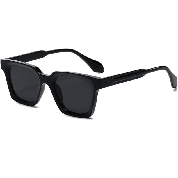Anteojos de Sol Cuadrados Retro Vintage de los 90 para Hombres y Mujeres AIEYEZO