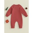 thumbnail image 4 of Hirigin Newborn Baby Boy Girl Christmas Outfit Long Sleeve Letter Tree Print Romper 0 3 6 12 18 Months Fall Winter Jumpsuit, 4 of 8