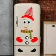 thumbnail image 4 of Magnet Fridge Sticker Christmas Snowman Face Kitchen Fridge Wall Stickers, 4 of 8