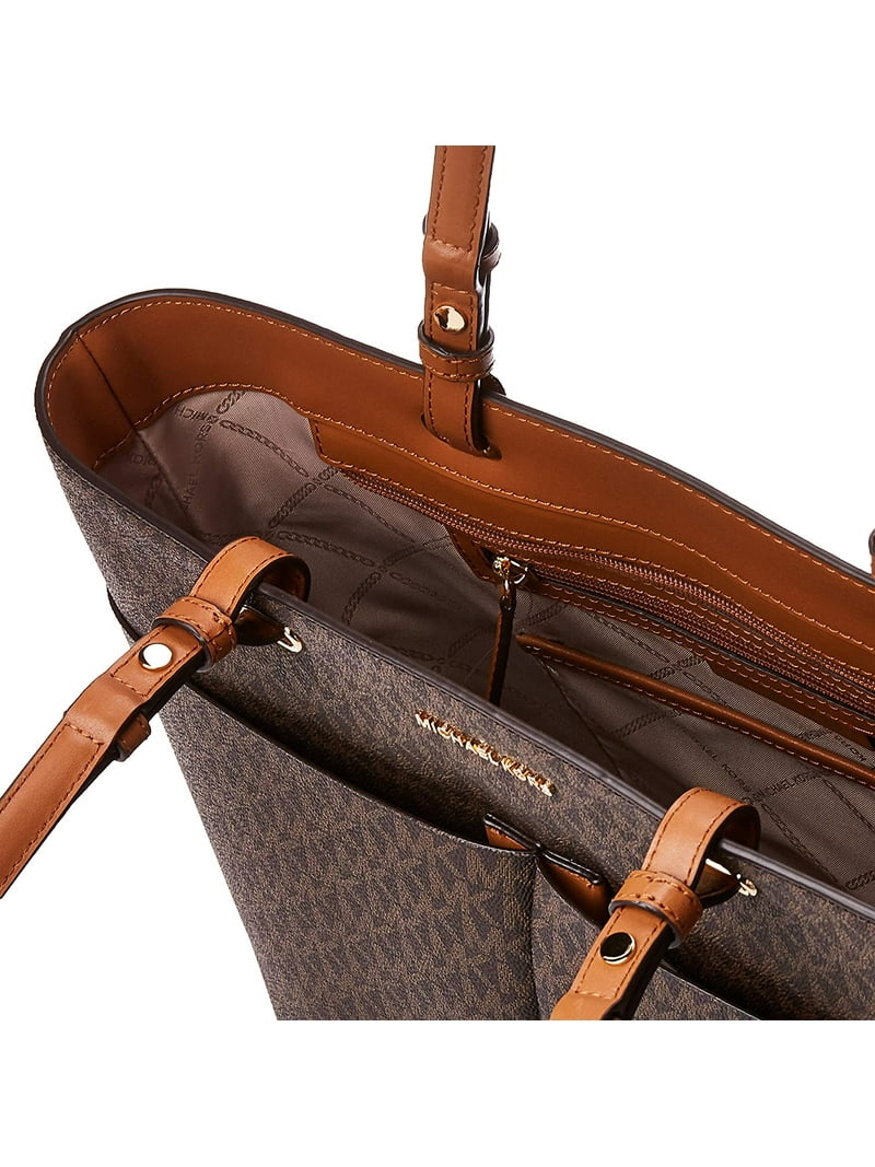 MICHAEL Michael Kors Bedford Medium Top Zip Pocket Tote Brown