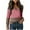 Pink, variant on ZUKMRJPC Women's Long Sleeve Shirts V-Neck Patchwork Color Block Cotton Soft T-Shirts Casual Lightweight Regular Fit Pullover Tops