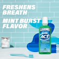 thumbnail image 5 of ACT Restoring Anticavity Fluoride Mouthwash with Zero Alcohol, Mint Burst, 18 fl. oz., 5 of 8