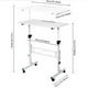 thumbnail image 4 of Escritorio Móvil de 32", Mesa de Pie para Laptop de Altura Ajustable, Escritorio Pequeño para Computadora, Escritorio con Ruedas para el Hogar, Oficina, Schoo, 4 of 9
