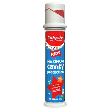 Colgate Kids Cavity Protection Toothpaste with Fluoride, Mild Bubble Fruit, 4.4 oz Pump