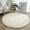 Round-Beige, variant on Soft Rugs for Living Room, 4*4 ft Round Fluffy Shag Area Rugs, Non Slip Circular Carpet for Bedroom and Teens Living Room, Home Decor, Shaggy Plush Nursery Carpet,Beige