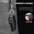thumbnail image 4 of Estuche para encendedor de cuero para encendedor J6, cubierta de funda con soporte para encendedores hechos a mano con orificio para llavero para encendedor desechable clásico, regalo ideal para, 4 of 5