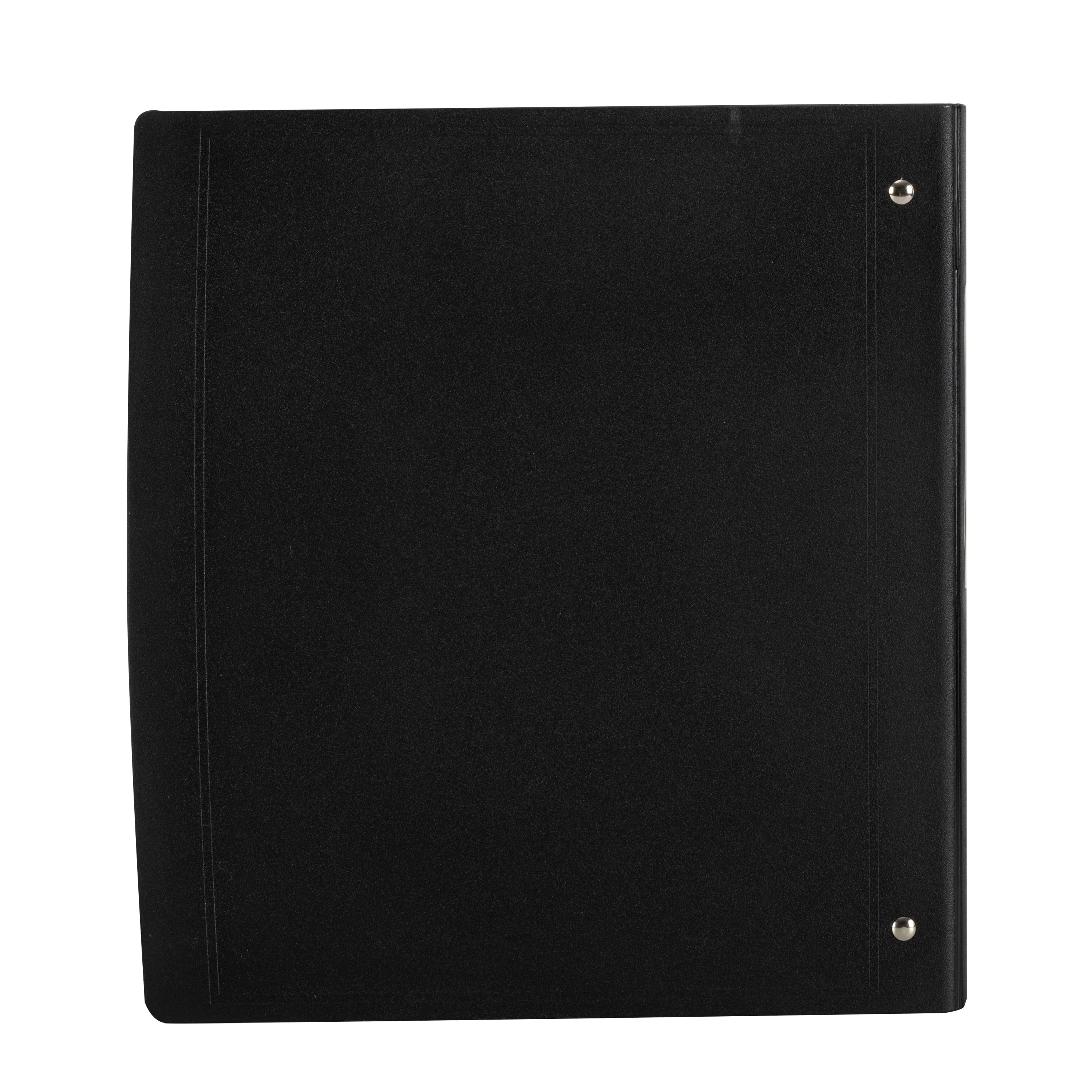 Exceed 2 inch 3-Ring Heavy Duty Binder, Slant Ring, Black, 1 Count