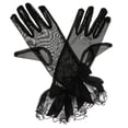 thumbnail image 3 of Accesorio Nupcial Guantes Nupciales De Negra Corta Formal Del BLESIY Guantes, 3 of 8