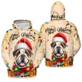 thumbnail image 3 of Merry Christmas Santa Bulldog Scarf Twinkling Lights Xmas Holiday All Over Print 3D Hoodie Unisex Merch Hoodies Dog Lover Gifts Idea - 00022, 3 of 6