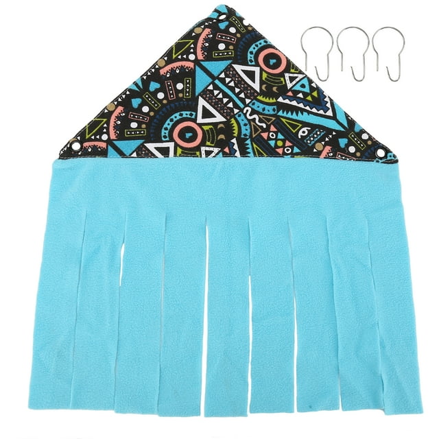 Animal Corner Hideout Canvas Flannel Corner Tent for Hamsters Ferrets ChinchillasGeometry