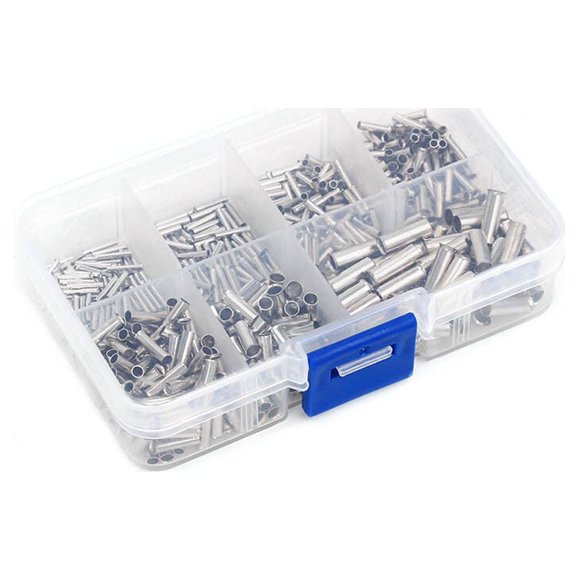 600pcs Terminal Tube Wire Ferrules Cable Terminals Bared Crimp Maintenance 600pcs Part Repair Replacement Maintenance Facility Mainten