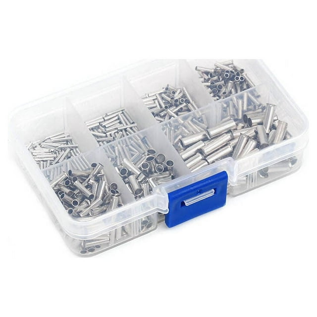 600pcs Terminal Tube Wire Ferrules Cable Terminals Bared Crimp Maintenance 600pcs Part Repair Replacement Maintenance Facility Mainten
