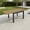 Teak, variant on Expandable Aluminum Outdoor Patio Dining Table for 4-8, Extendable 38" to 76", Weather-Resistant, Teak