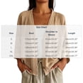 thumbnail image 3 of Women's Oversized 3/4 Sleeve Linen Cardigan Open Front Button Cropped Loose Casual Daily Shirt Tops Khaki Soft Loose Fitting Cardigan for Daily Wear XXL, 3 of 7