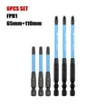 thumbnail image 1 of Greenne 6Pcs Magnetic Special Slotted Cross Screwdriver Bit For Electrician Fph1 Fph2, 1 of 8