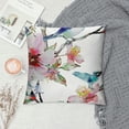 thumbnail image 2 of PHYHOO   Hummingbird Throw Pillow Covers ,Watercolor Floral Pillow Covers for Bed Couch,Boho Tie Dye Bird Decorative Pillow Covers,Wild Animal Wildlife Flowers Cushion Covers, 2 of 5