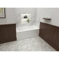 thumbnail image 2 of Aqua Eden VTAP603216L 60-Inch Acrylic Rectangular 3-Wall Alcove Tub with Anti Skid and Left Hand Drain Hole in Glossy White, 2 of 12