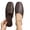 Coffee, variant on Women Closed Toe Flat Mules Plus Size Fleece Lining Warm Cozy Outsole Indoor Outdoor Home Slippers,Beige