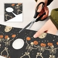 thumbnail image 6 of Yayeee Faucet Mat for Kitchen Sink 14.7" Diatomite Long Splash Guard Pad, Black Halloween Dancing Skeleton, 2 Pack, 6 of 7