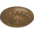 thumbnail image 3 of Ekena Millwork 12 1/4"OD x 2 1/4"P Flower Spiral Ceiling Medallion (Fits Canopies up to 2"), Hand-Painted Rubbed Bronze, 3 of 8