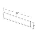 thumbnail image 2 of Azar 3" x 11" Plastic Adhesive-Back C-Channel Nameplates Clear 10/Pack 199612, 2 of 3